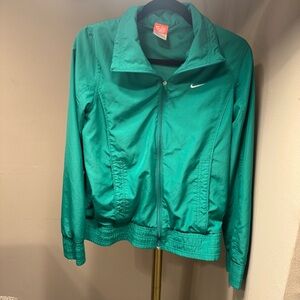 Nike Teal Green Full-Zip Bomber Jacket